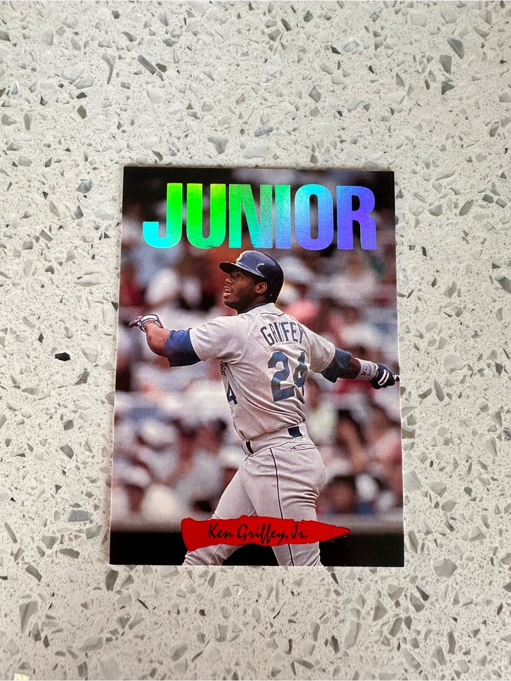 Ken Griffey Jr. 'Junior' Baseball Holographic Card